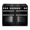 Falcon 110cm Nexus SE 5 Burner Dual Fuel Cooker - Black/Chrome