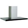 Sirius 90cm Canopy Rangehood with SEM5 Motor - Black Glass Fascia