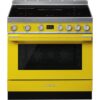 Smeg 90cm Portofino Induction Cooker - Sunshine Yellow