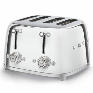Smeg Retro Style 4 Slice Toaster  Chrome 4Slice