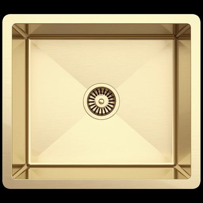 Oliveri Spectra Single Bowl Sink - Brushed Gold