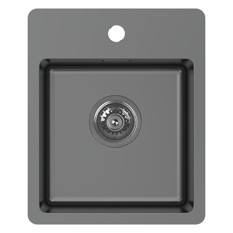 ABEY Bar Sink With Tap Ledge - Black Pearl