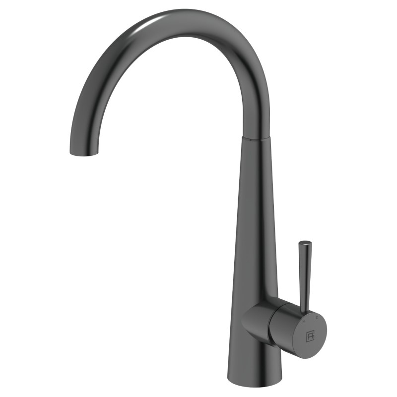 ABEY Goose Neck Bar Sink Mixer Black Pearl