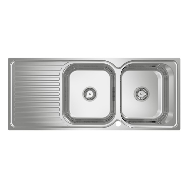 ABEY Double Bowl Single Drainer