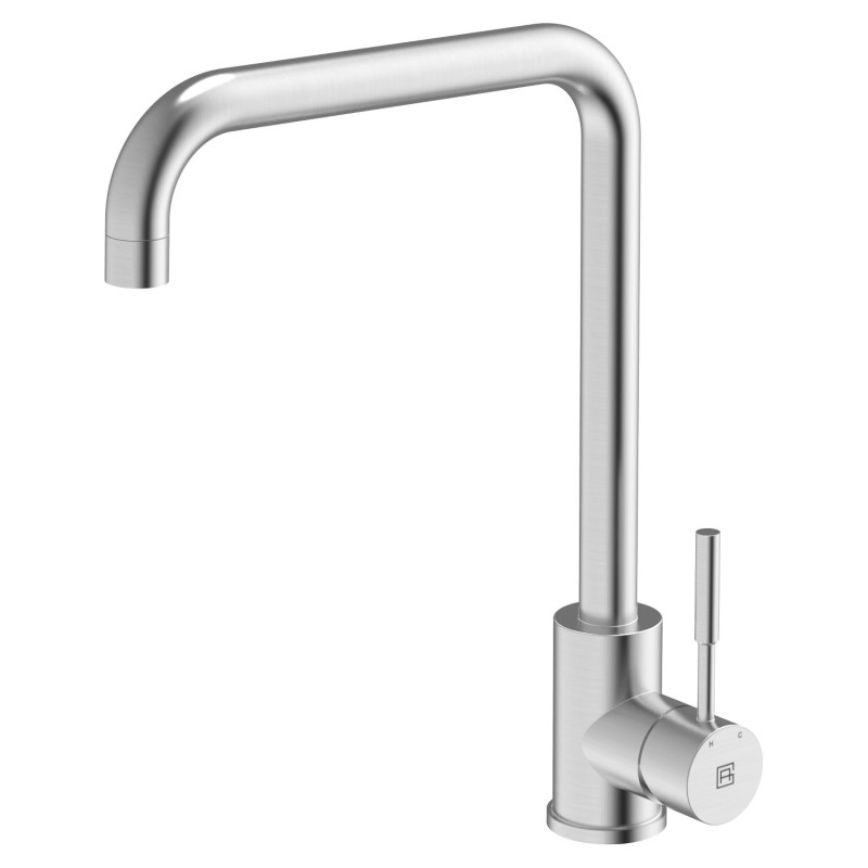ABEY Square Neck Kitchen Mixer Brushed S/S