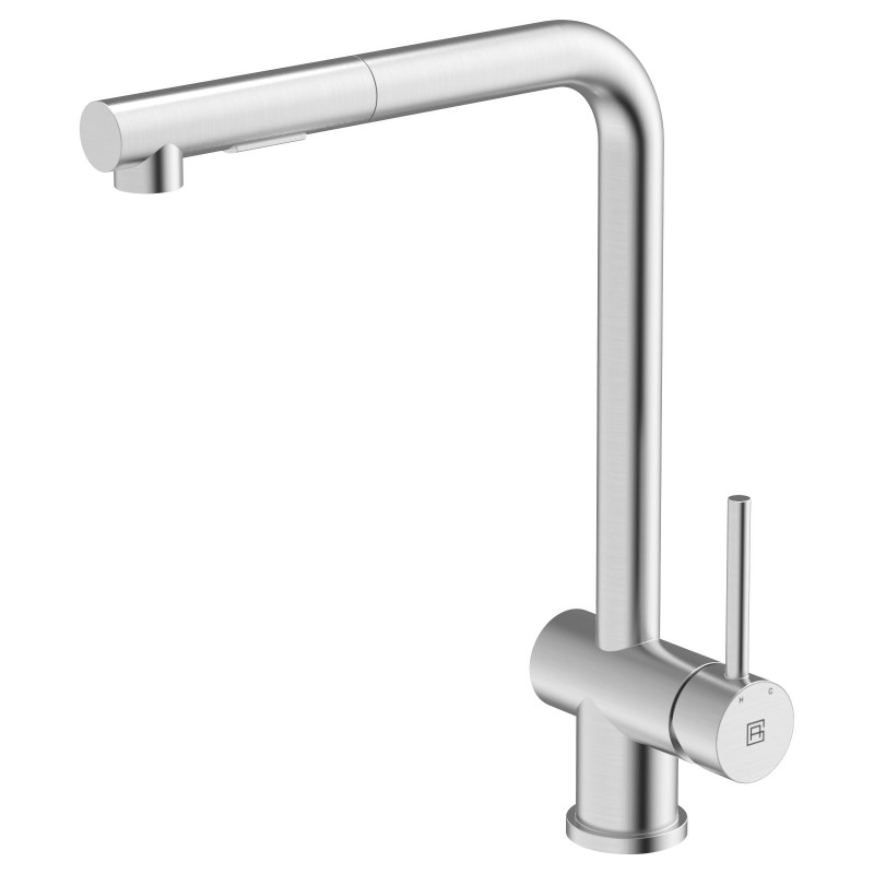 ABEY Square Neck Kitchen Mix Dual Function Brushed S/S