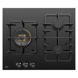 AEG 60cm 3 Burner Ceramic Glass Gas Cooktop