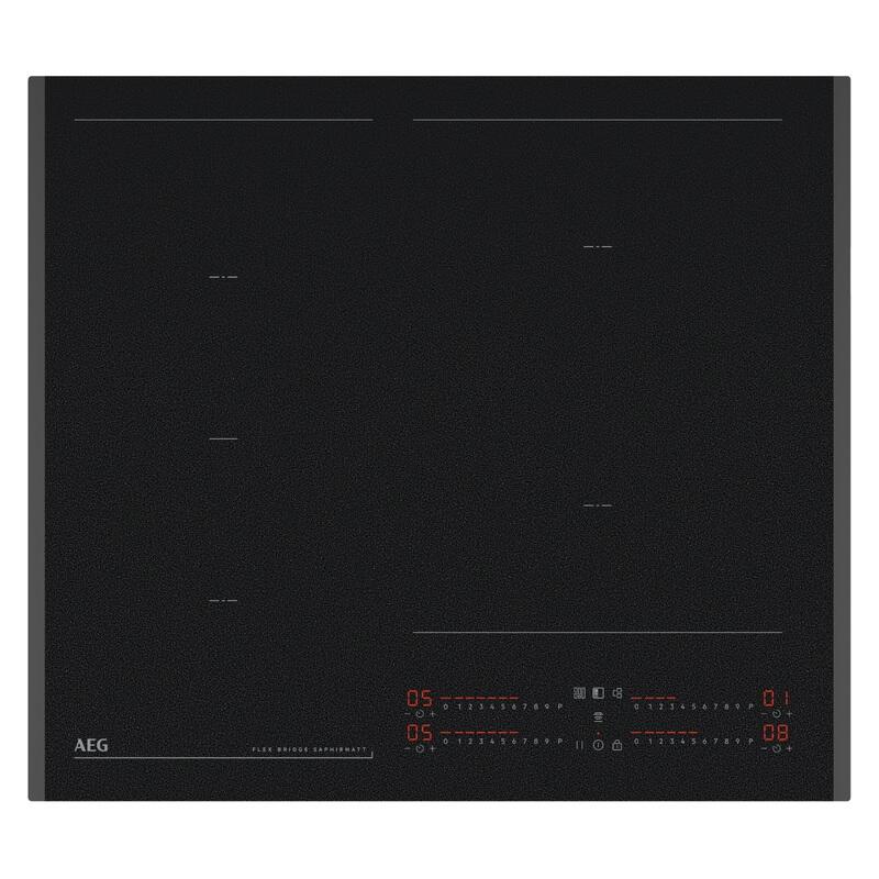 AEG 60cm SaphirMatt Induction Cooktop With Flexibridge - Matte Black