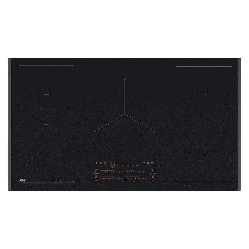 AEG 90cm SaphirMatt Induction Cooktop with FlexiBridge - Matte Black