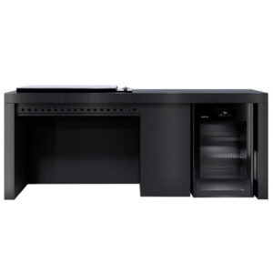 Artusi 2400mm Aperto Ferro Outdoor Kitchen Cabinet - Impera Black Stone