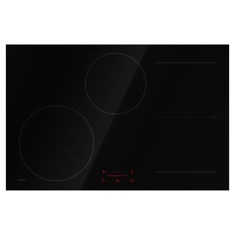 Asko 4 Zone Bridge Induction Cooktop - Black 80cm
