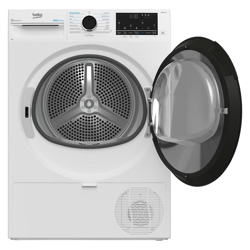 Beko 9kg Smart Heat Pump Dryer with Steam - White - Image 3