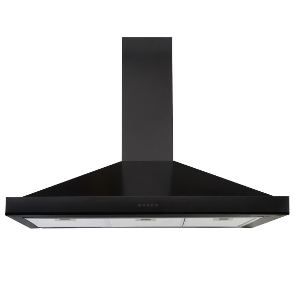 Belling 110cm Canopy Rangehood - Black