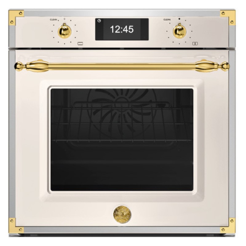 Bertazzoni Heritage Pyrolitic Steam Combi Oven - Avorio/Gold 60CM