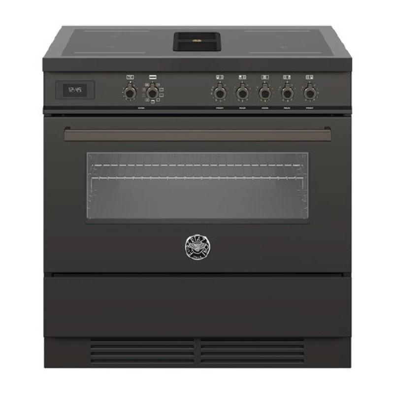 Bertazzoni 90cm Pro Series Air Tec Induction Downdraft Cooker Carbonio - Black