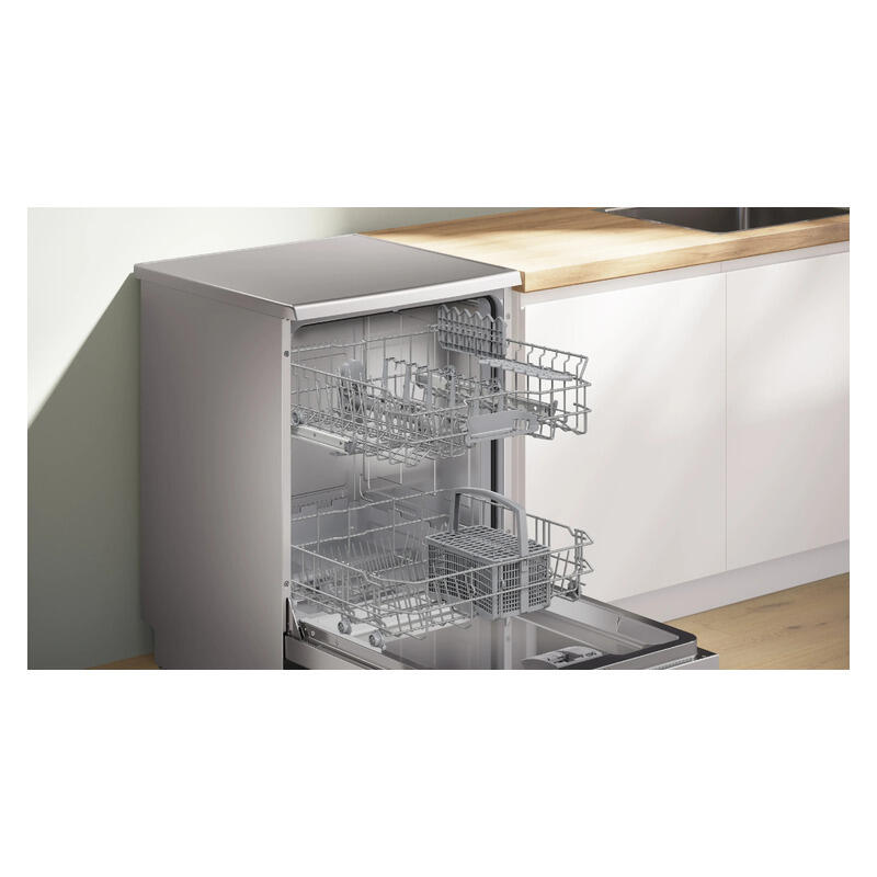 Bosch 60cm Freestanding Dishwasher (Series 2) - Brushed Steel - Image 3