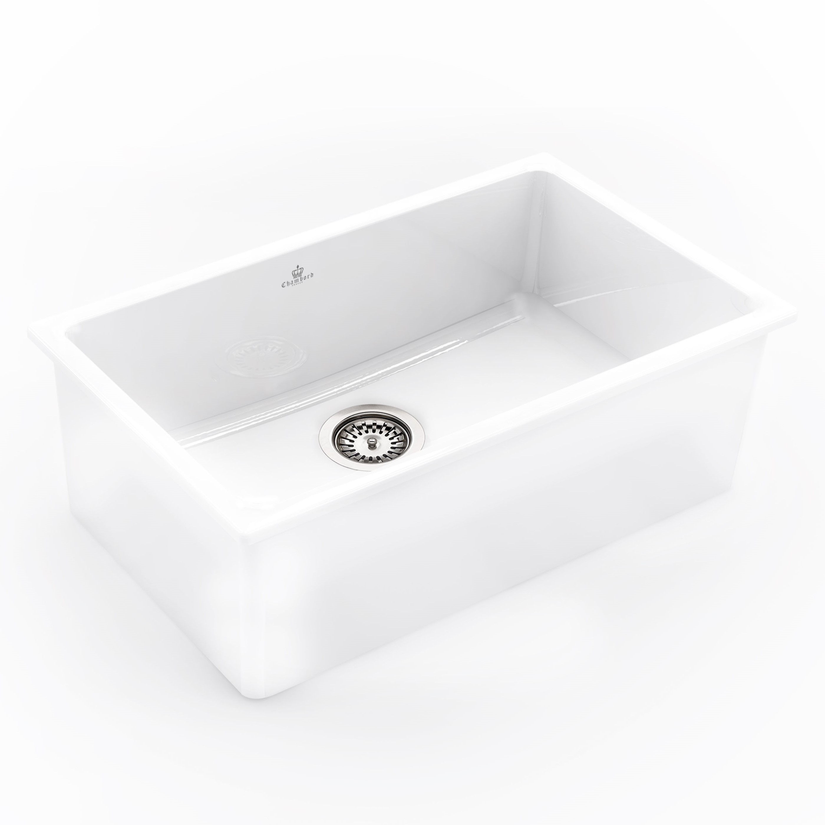 CHAMBORD Constance Iv Fireclay Sink 760X1460X255MM White