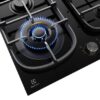 Electrolux 60cm UltimateTaste 500 Gas Cooktop - Black Glass - Image 3