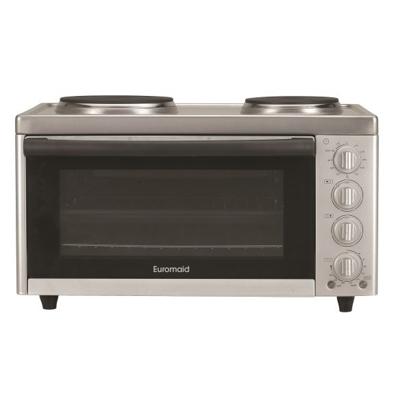 Euromaid 30 Litre Solid Plate Cooktop & Benchtop Oven
