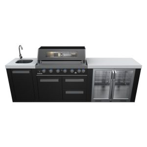 Everdure Oasis Outdoor Kitchen 6 Burner Sink and Beverage Cooler