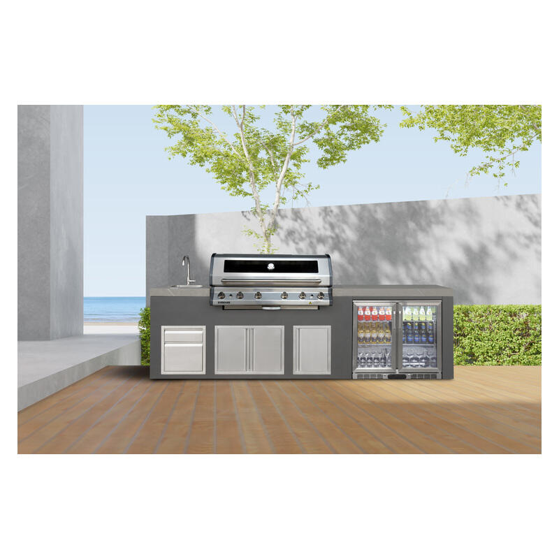 Everdure Bayview Outdoor Kitchen 6 Burn LPG Sink with Tropical Rate Beverage Cooler - Image 3