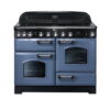 Falcon 110cm Classic Deluxe Induction Range Cooker - Stone Blue/Brass