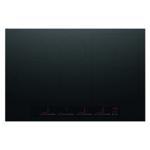 Fisher & Paykel 80cm 4 Zone Induction Cooktop: Smart Zone - Black (Series 7)