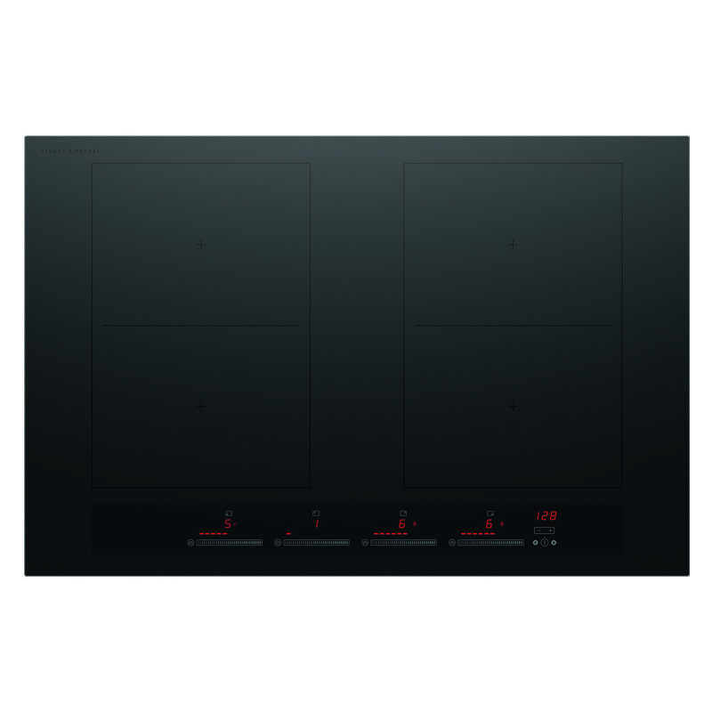 Fisher & Paykel Series 7 - 4 Zone Induction Cooktop 2 Smartzones Black 80CM
