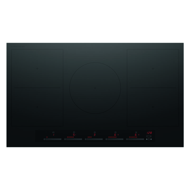Fisher & Paykel Series 7 - 5 Zone Induction Cooktop 2 Smartzones Black 90CM