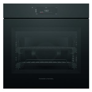 Fisher & Paykel Minimal Handleless Pyrolytic Oven - Black 60CM