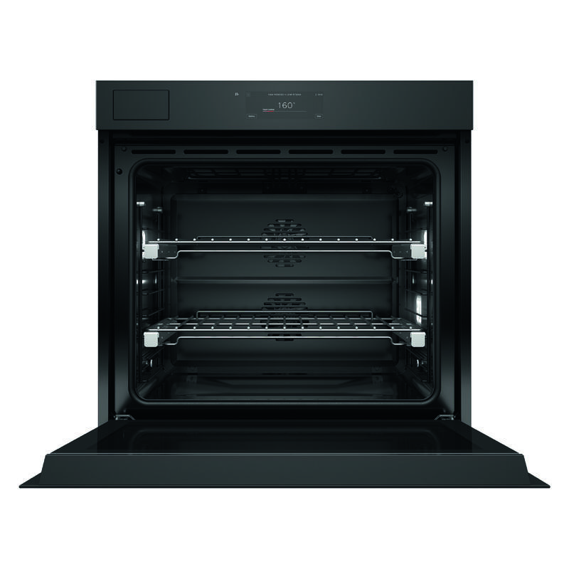 Fisher & Paykel 76cm Minimal Handleless Pyrolytic Steam Assist Oven - Black Glass (Series 11) - Image 2