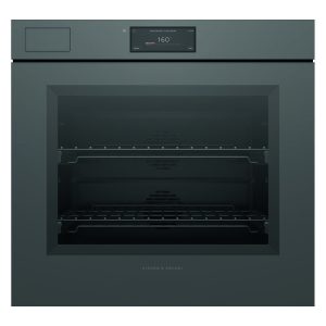 Fisher & Paykel 76cm Minimal Handleless Pyrolytic Steam Assist Oven - Grey Glass (Series 11)