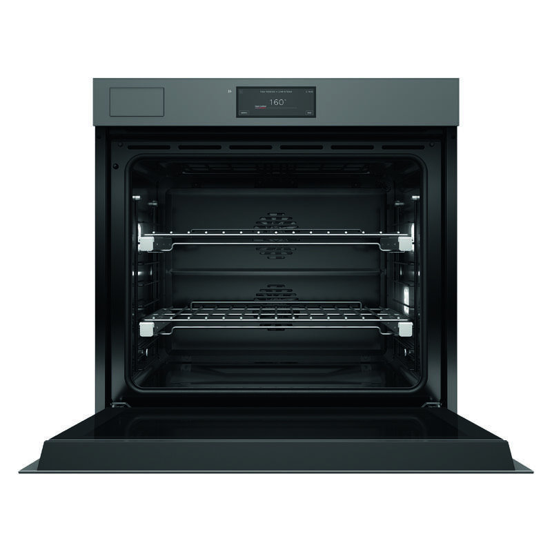 Fisher & Paykel 76cm Minimal Handleless Pyrolytic Steam Assist Oven - Grey Glass (Series 11) - Image 2