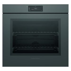 Fisher & Paykel 76cm Minimal Handleless Pyrolytic Oven - Grey Glass (Series 9)