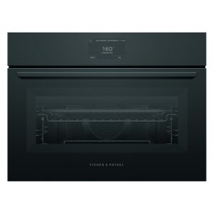 Fisher & Paykel 60cm Minimal Compact Combi-Microwave Oven - Black Glass (Series 7)