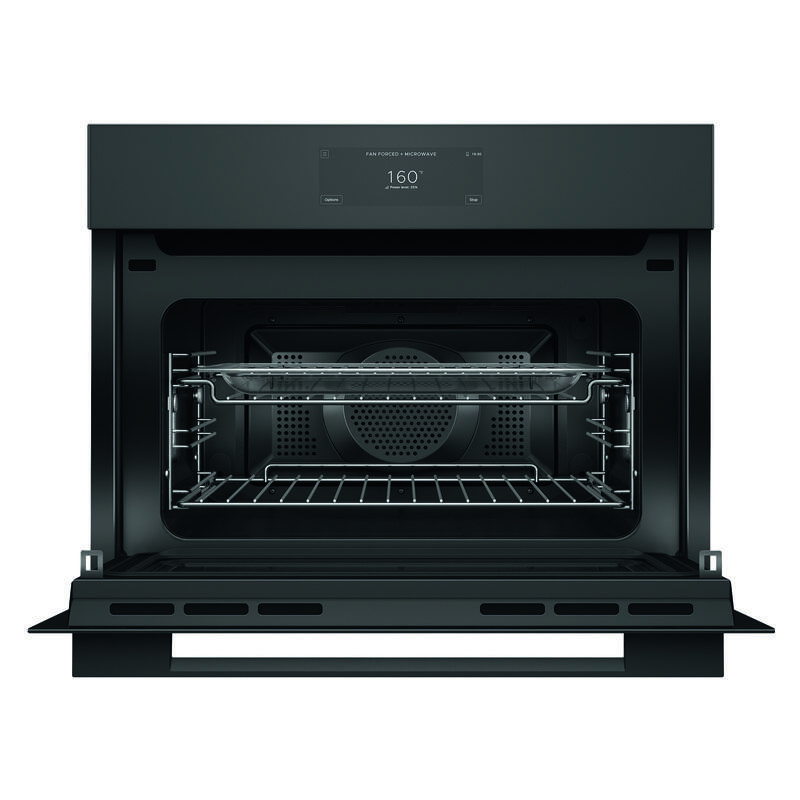 Fisher & Paykel 60cm Minimal Compact Combi-Microwave Oven - Black Glass (Series 9) - Image 2