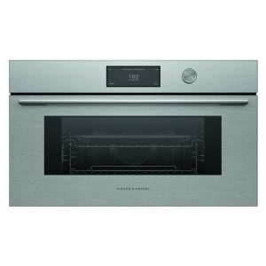 Fisher & Paykel 76cm Contemporary Combi-Microwave Oven - Brushed Silver Glass (Series 9)