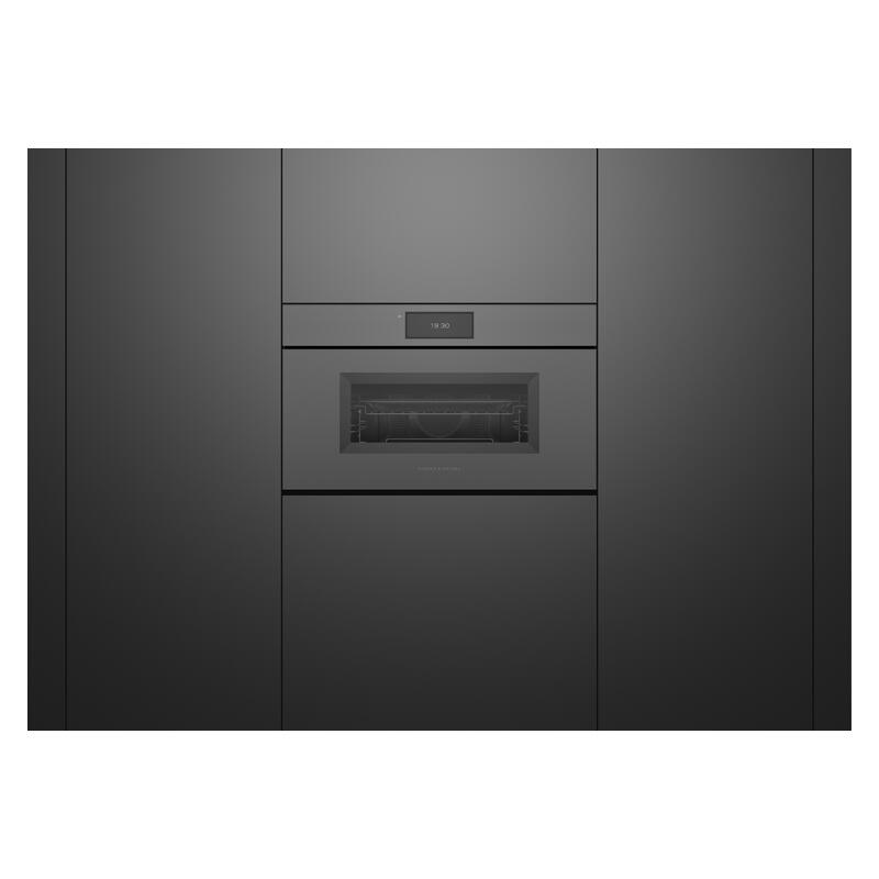 Fisher & Paykel 76cm Minimal Handleless Compact Combi-Microwave Oven - Grey Glass (Series 9) - Image 3