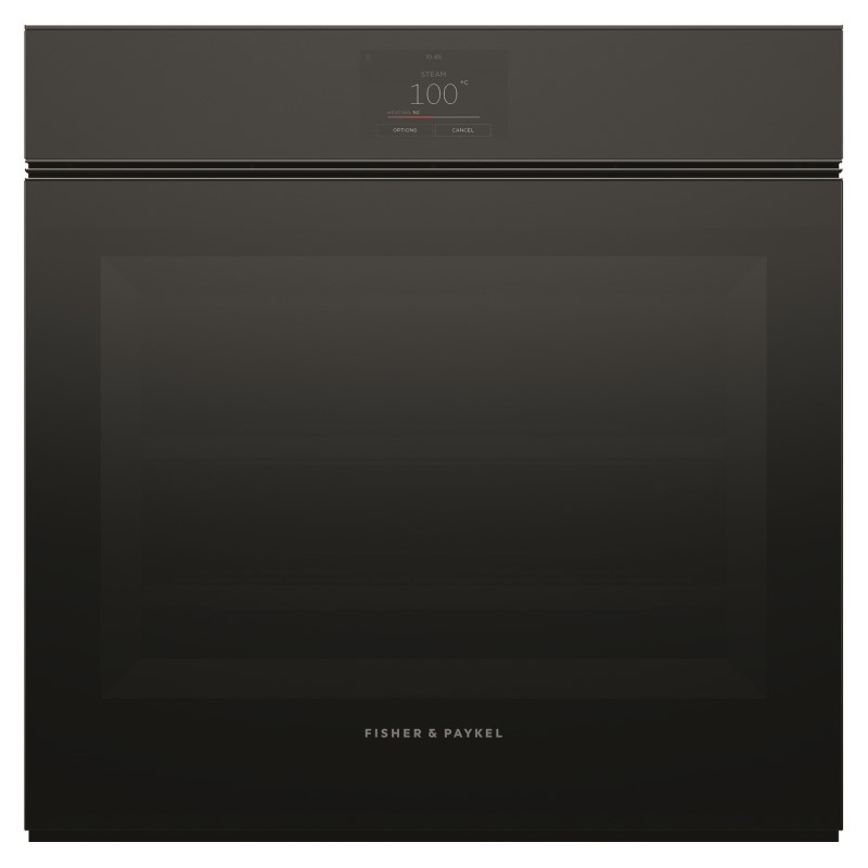 Fisher & Paykel 60cm Combination Steam Oven Handless - Black Glass