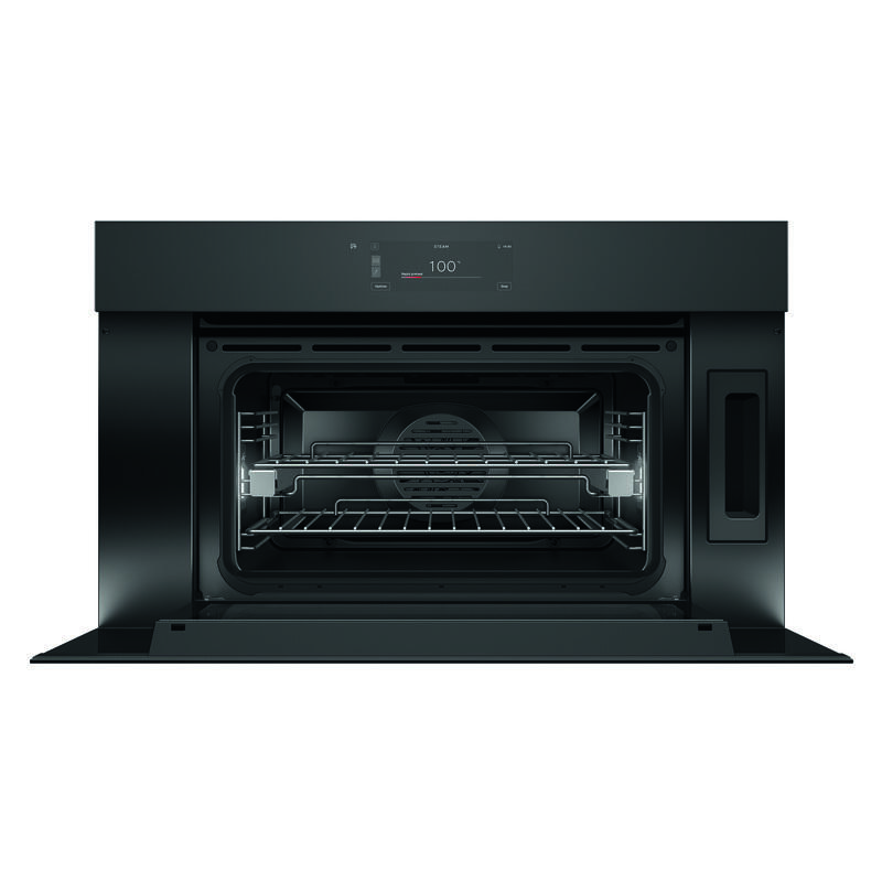 Fisher & Paykel S9 Minimal Handleless Compact Combi-Steam Oven Black Glass 76CM - Image 2