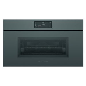 Fisher & Paykel S9 Minimal Handleless Compact Combi-Steam Oven Grey Glass 76CM