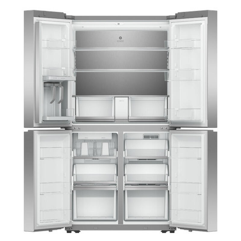 Fisher & Paykel 627L Quad Door Refrigerator Freezer Dual Ice Makers - Stainless Steel (Series 7) - Image 2