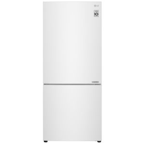 LG 420L Bottom Mount Fridge Freezer - White