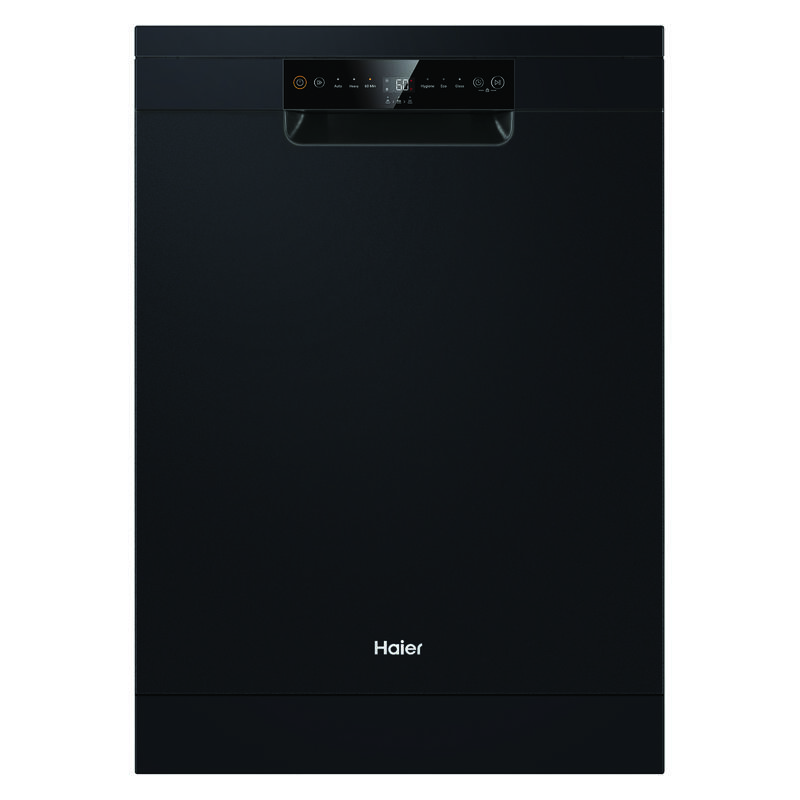 Haier 13 Place Setting Freestanding Dishwasher - Hygiene - Black (300 Series)