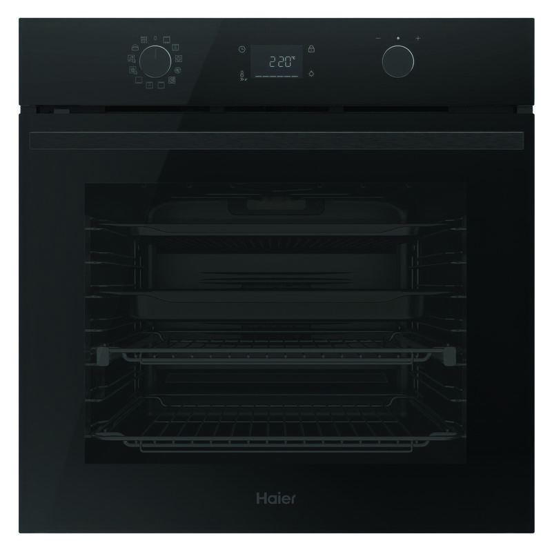 Haier 60cm 500 Series Built In Oven Air Fry Steam Assist - Black
