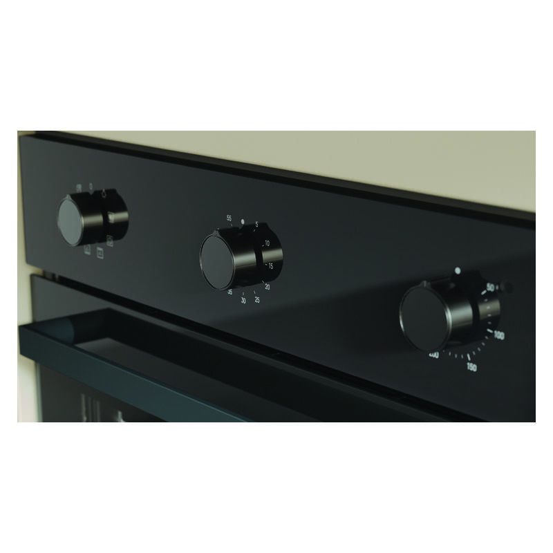 Haier 60cm Built-In Oven with 7 Functions - Black (300 Series) - Image 2