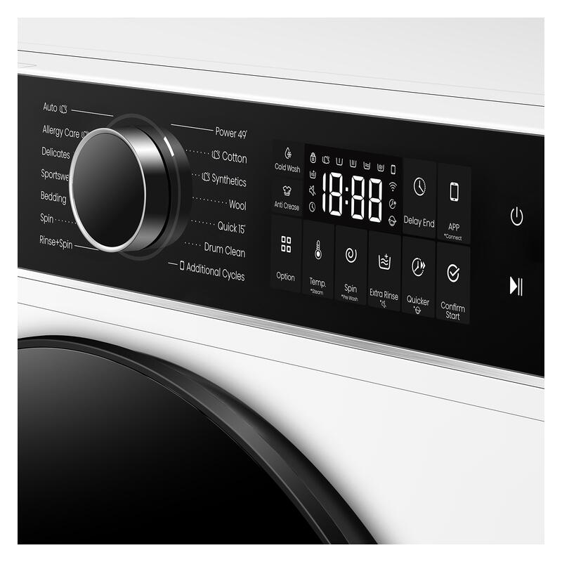 Hisense 10kg Front Load Washing Machine - White (Series 5i) - Image 3