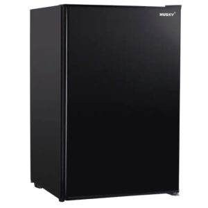 Husky 130L Solid Door Bar Fridge - Black