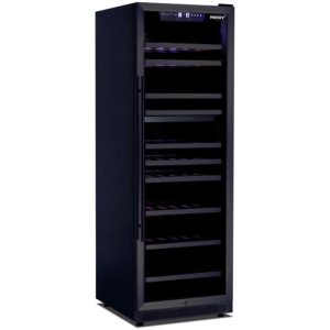 Husky Riserva 450L Dual Zone Freestanding Wine Cabinet - Matt Black