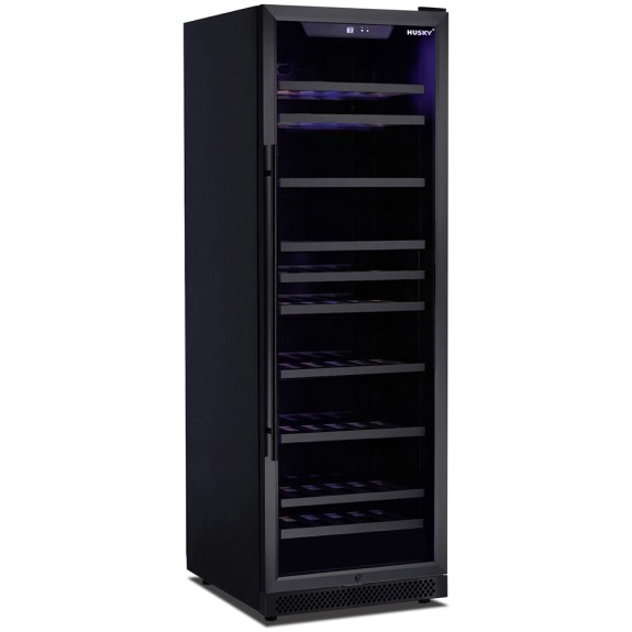Husky Riserva 450L Single Zone Freestanding Wine Cabinet - Matte Black